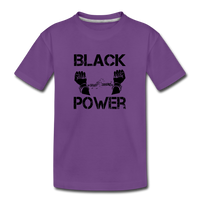 Children's Black Power T-shirt - purple