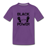 Children's Black Power T-shirt - purple