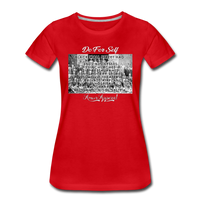 Women’s Black Wall Street Premium T-Shirt - red