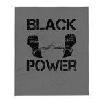 Black Power Throw Blanket 50 x 60