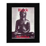 BLack Buddha Throw Blanket 50 x 60